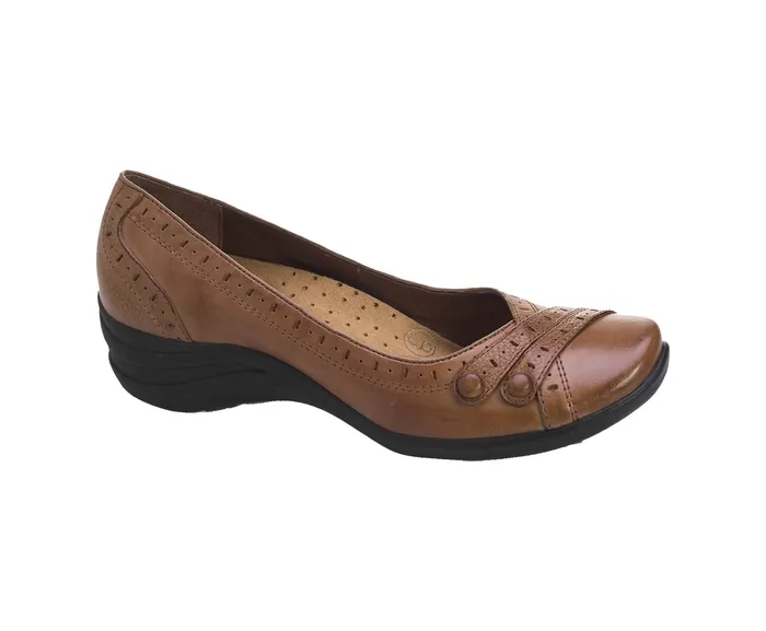 Women Walking Shoes Hush Puppies Burlesque Tan Leather