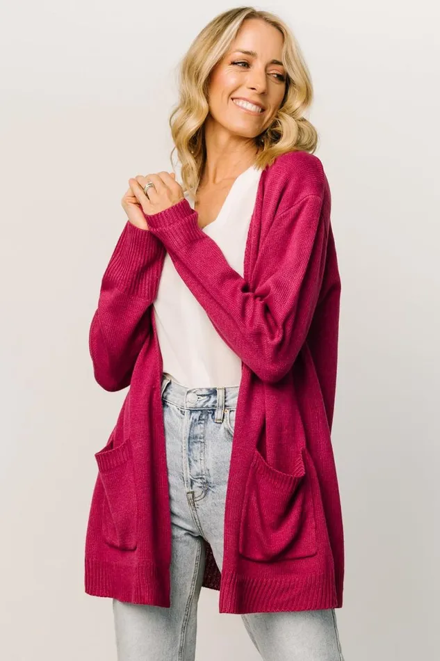 Women Wallen Knit Cardigan Berry Baltic Born Cardigans Women Wallen Knit Cardigan Berry Baltic Born Cardigans