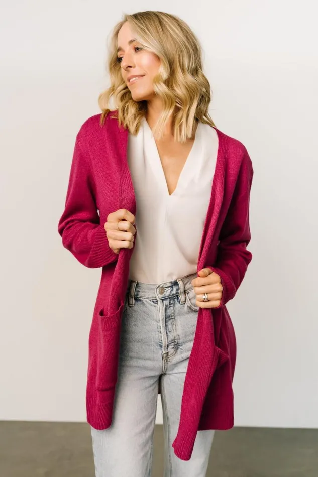 Women Wallen Knit Cardigan Berry Baltic Born Cardigans Women Wallen Knit Cardigan Berry Baltic Born Cardigans