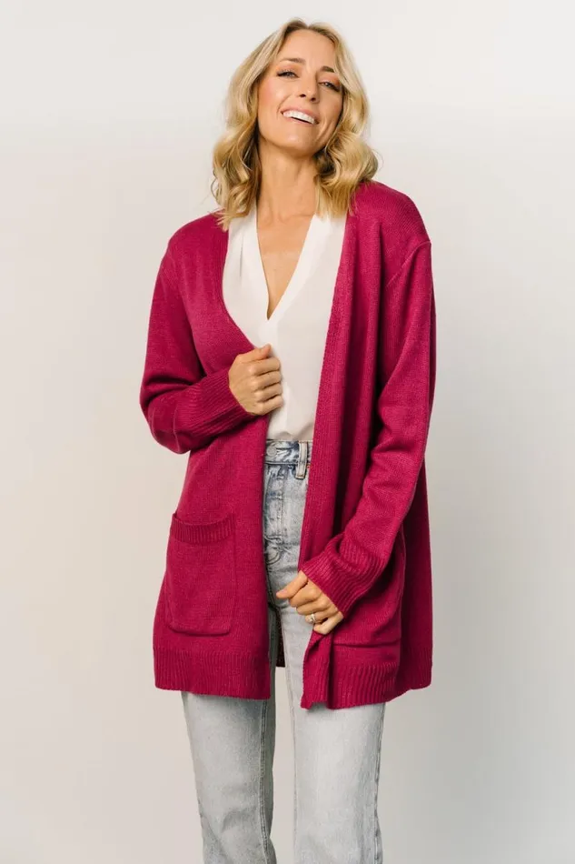 Women Wallen Knit Cardigan Berry Baltic Born Cardigans Women Wallen Knit Cardigan Berry Baltic Born Cardigans