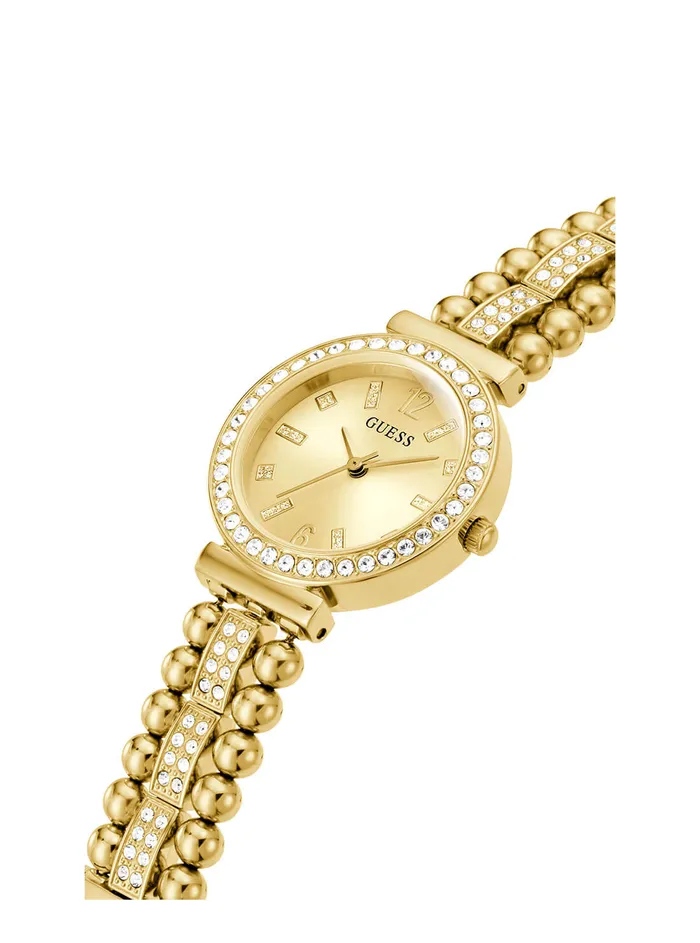 Women Watches GUESS Gold Beaded Glitz Gala Watch Women Watches GUESS Gold Beaded Glitz Gala Watch