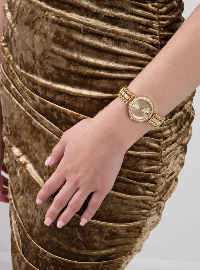 Women Watches GUESS Gold Beaded Glitz Gala Watch Women Watches GUESS Gold Beaded Glitz Gala Watch