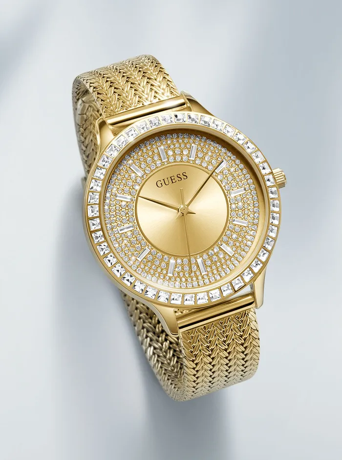 Women Watches GUESS Gold Soiree Mesh Watch Women Watches GUESS Gold Soiree Mesh Watch