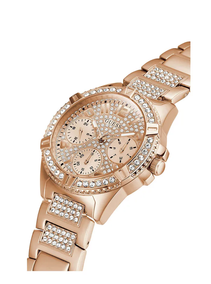 Women Watches GUESS Rose Gold Glitz Lady Fontier Watch Women Watches GUESS Rose Gold Glitz Lady Fontier Watch