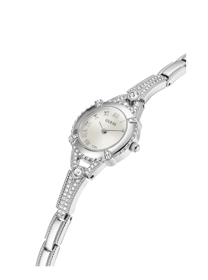 Women Watches GUESS Silver Angelic Glitz Watch Women Watches GUESS Silver Angelic Glitz Watch