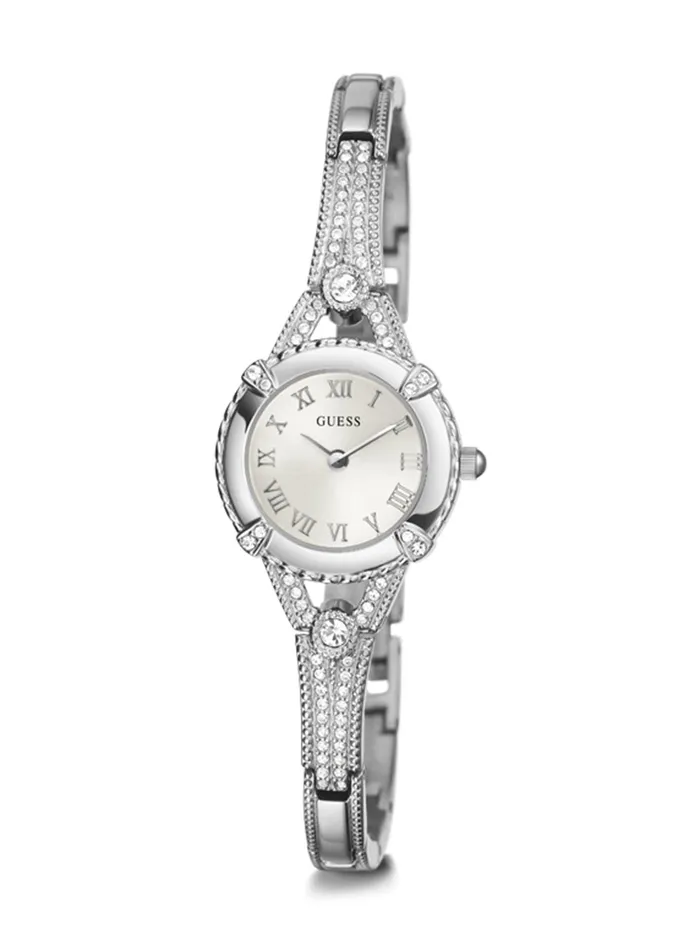 Women Watches GUESS Silver Angelic Glitz Watch Women Watches GUESS Silver Angelic Glitz Watch