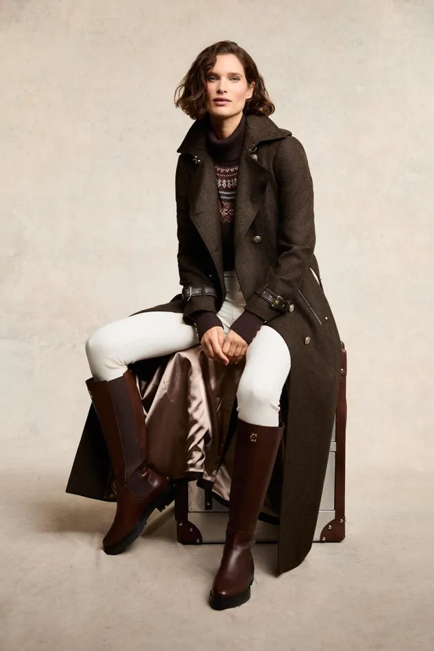 Women Whistler Roll Neck Knit Chocolate Holland Cooper Knitwear