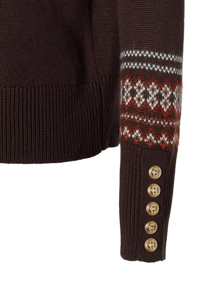 Women Whistler Roll Neck Knit Chocolate Holland Cooper Knitwear