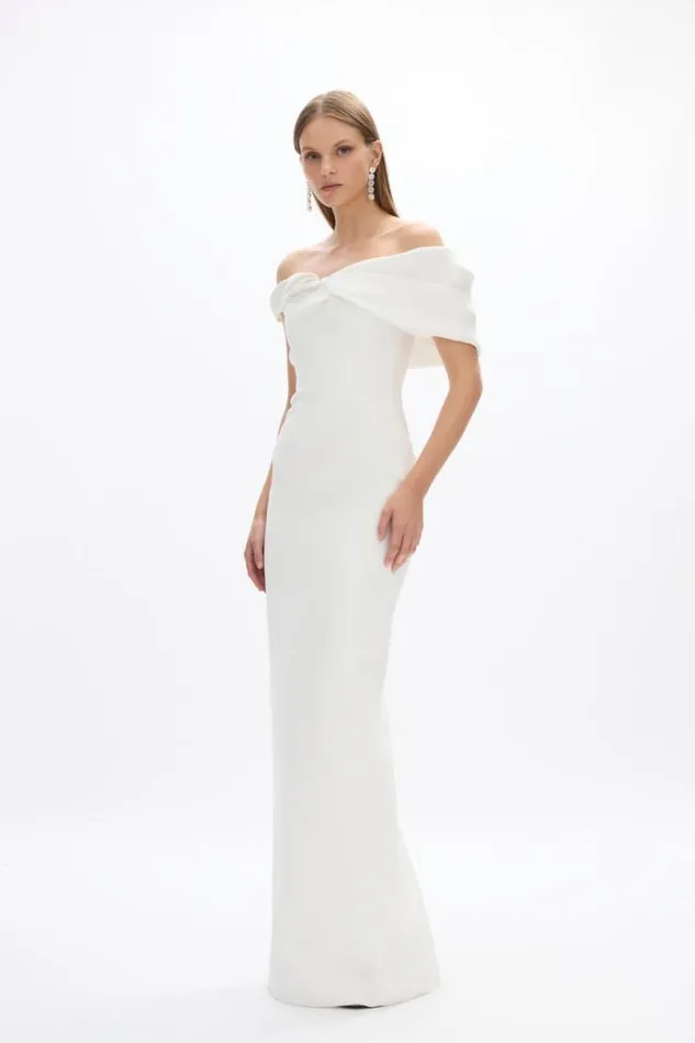 Women White Dresses Rachel Gilbert Mattie Gown Ivory Women White Dresses Rachel Gilbert Mattie Gown Ivory