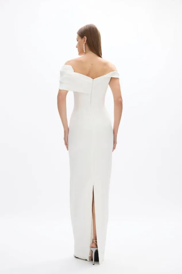 Women White Dresses Rachel Gilbert Mattie Gown Ivory Women White Dresses Rachel Gilbert Mattie Gown Ivory