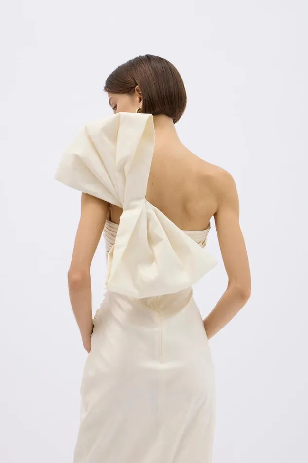 Women White Dresses Rachel Gilbert OLIVE GOWN Women White Dresses Rachel Gilbert OLIVE GOWN