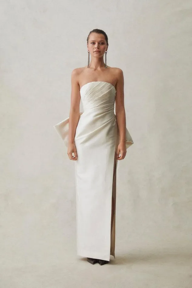 Women White Dresses Rachel Gilbert Rachel Gilbert Bridal EMMY GOWN