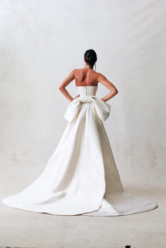 Women White Dresses Rachel Gilbert Rachel Gilbert Bridal EMMY GOWN