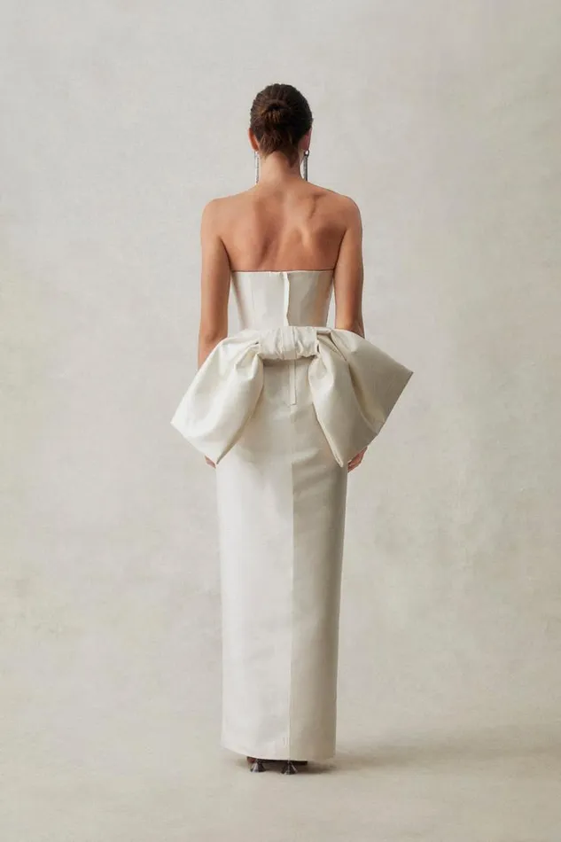 Women White Dresses Rachel Gilbert Rachel Gilbert Bridal EMMY GOWN