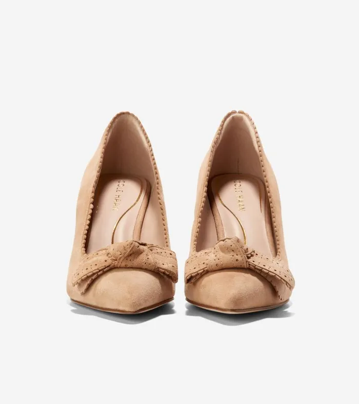 Women Women039s BELLPORT BOW PUMP Beige Cole Haan Pumps and Wedges