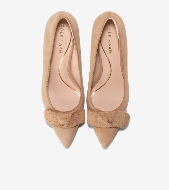 Women Women039s BELLPORT BOW PUMP Beige Cole Haan Pumps and Wedges