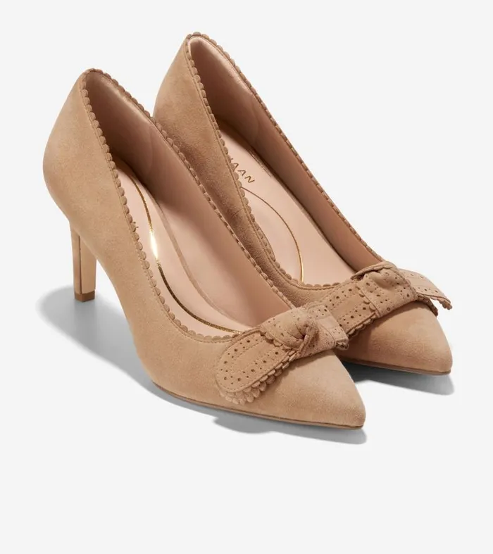 Women Women039s BELLPORT BOW PUMP Beige Cole Haan Pumps and Wedges