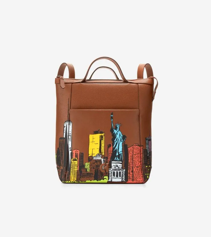 Women Women039s Grand Ambition Small Convertible Luxe Backpack Brown Cole Haan Bags and Backpacks