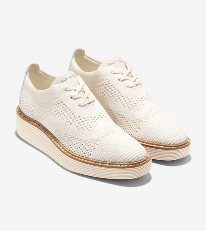 Women Women039s ORIGINALGRAND PLATFORM STITCHL White Cole Haan Oxfords Women Women039s ORIGINALGRAND PLATFORM STITCHL White Cole Haan Oxfords
