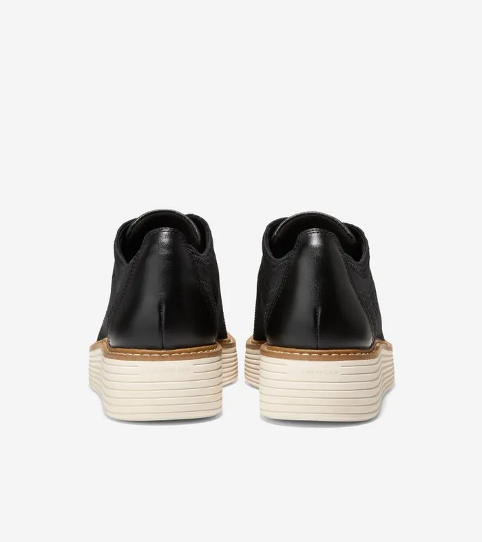 Women Women039s riginalGrand Platform Stitchlite Oxford Black Cole Haan Oxfords