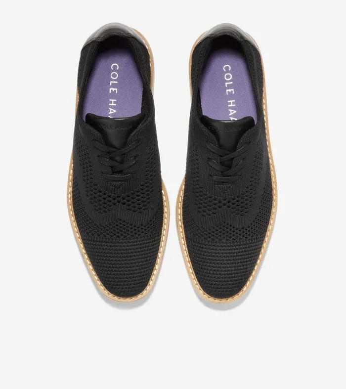 Women Women039s riginalGrand Platform Stitchlite Oxford Black Cole Haan Oxfords