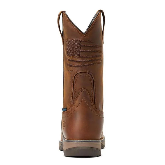 Women Work Boots and Shoes Ariat Anthem Patriot Waterproof Composite Toe Work Boot Distressed Brown Women Work Boots and Shoes Ariat Anthem Patriot Waterproof Composite Toe Work Boot Distressed Brown