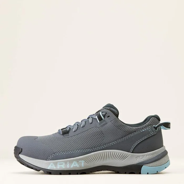 Women Work Boots and Shoes Ariat Outpace Shift Composite Toe Work Shoe Smoky Grey