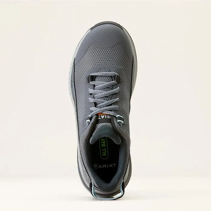 Women Work Boots and Shoes Ariat Outpace Shift Composite Toe Work Shoe Smoky Grey