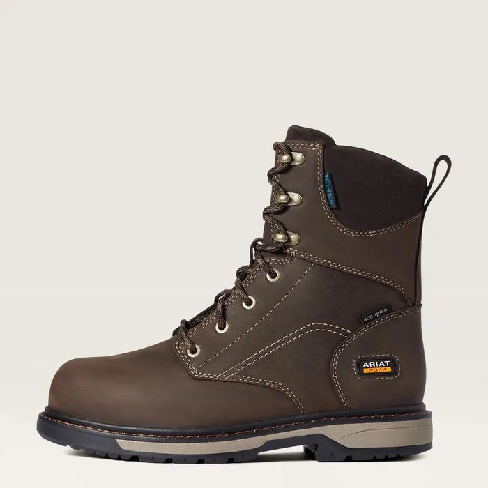 Women Work Boots and Shoes Ariat Riveter 8quot CSA Glacier Grip Waterproof 400g Composite Toe Work Boot Dark Brown Women Work Boots and Shoes Ariat Riveter 8quot CSA Glacier Grip Waterproof 400g Composite Toe Work Boot Dark Brown
