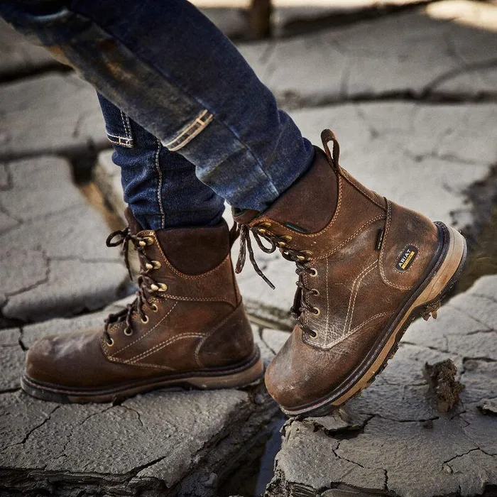 Women Work Boots and Shoes Ariat Riveter 8quot CSA Glacier Grip Waterproof 400g Composite Toe Work Boot Dark Brown Women Work Boots and Shoes Ariat Riveter 8quot CSA Glacier Grip Waterproof 400g Composite Toe Work Boot Dark Brown