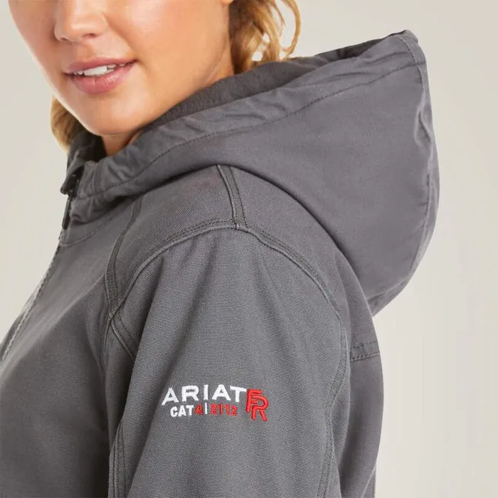 Women Workwear Ariat FR DuraLight Cordura Canvas Jacket Iron Grey Women Workwear Ariat FR DuraLight Cordura Canvas Jacket Iron Grey