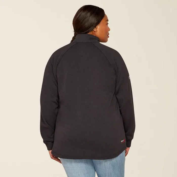 Women Workwear Ariat FR Primo Fleece 20 14 Zip Sweater Black Women Workwear Ariat FR Primo Fleece 20 14 Zip Sweater Black