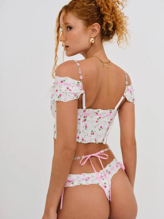 Women Xander Thong Panty White For Love and Lemons Lingerie Women Xander Thong Panty White For Love and Lemons Lingerie