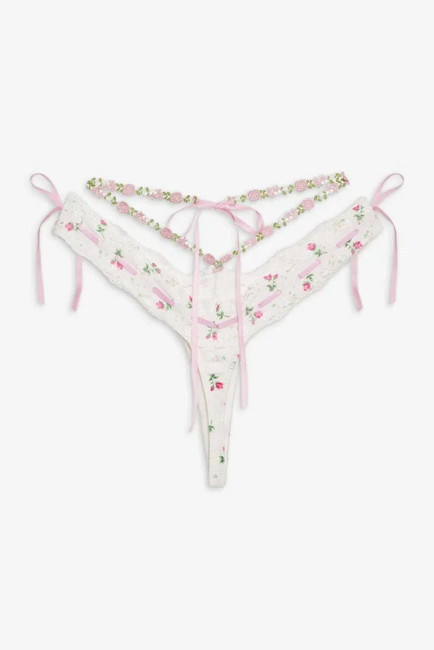 Women Xander Thong Panty White For Love and Lemons Lingerie Women Xander Thong Panty White For Love and Lemons Lingerie