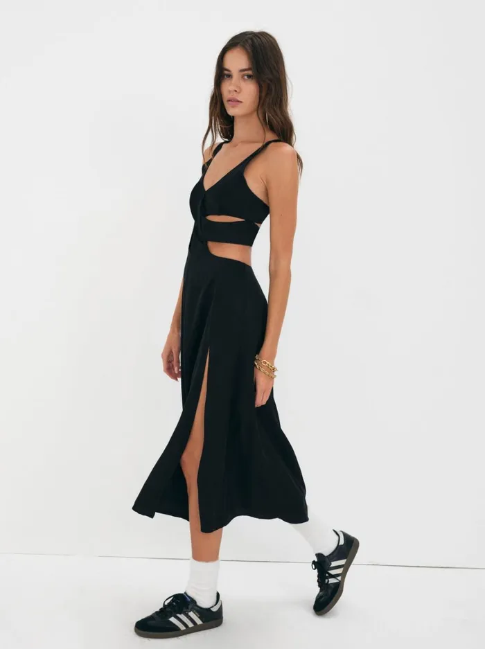 Women Yori Midi Dress Black For Love and Lemons Dresses Women Yori Midi Dress Black For Love and Lemons Dresses