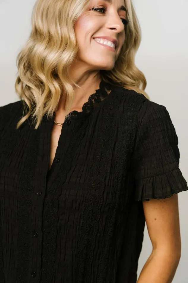 Women Zara Lace Top Black Baltic Born Blouses and Shirts Women Zara Lace Top Black Baltic Born Blouses and Shirts