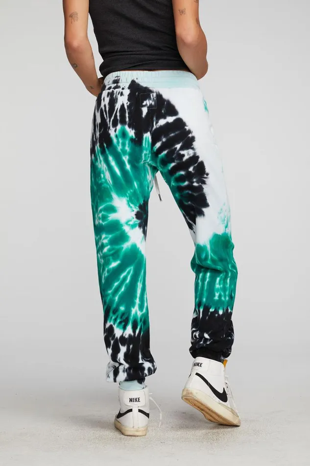 Womens Bottoms Chaser Brand Cotton Fleece Joggers With Rib And Shoestring Tie