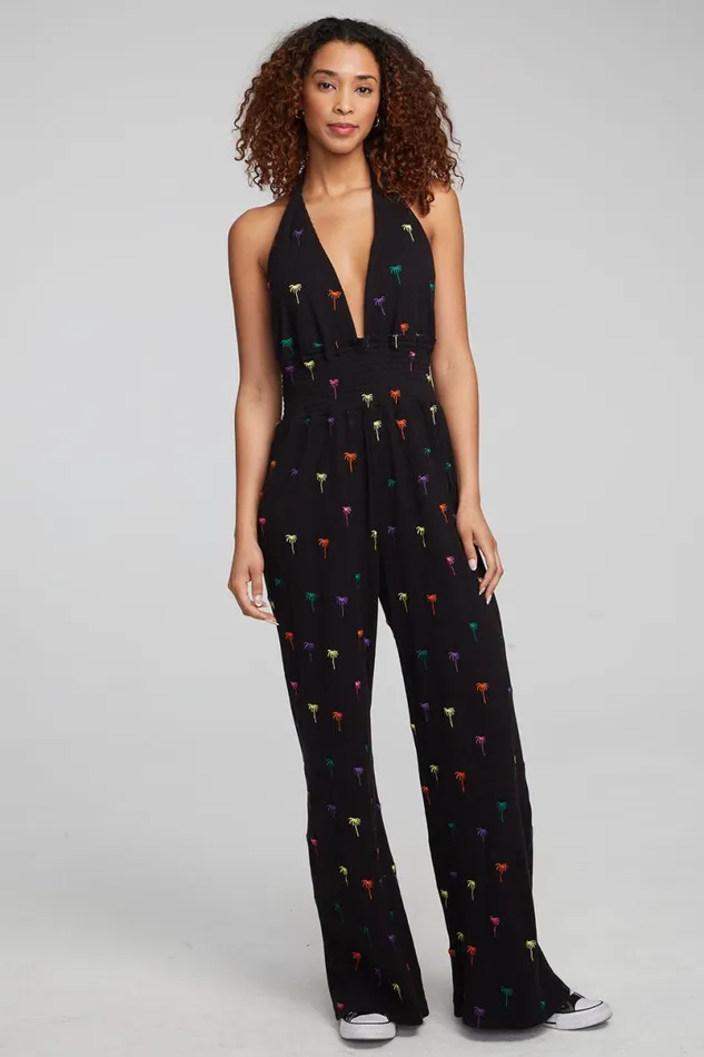 Womens Bottoms Chaser Brand Hinano Jumpsuit 8211 Black Onyx
