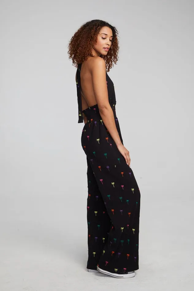 Womens Bottoms Chaser Brand Hinano Jumpsuit 8211 Black Onyx