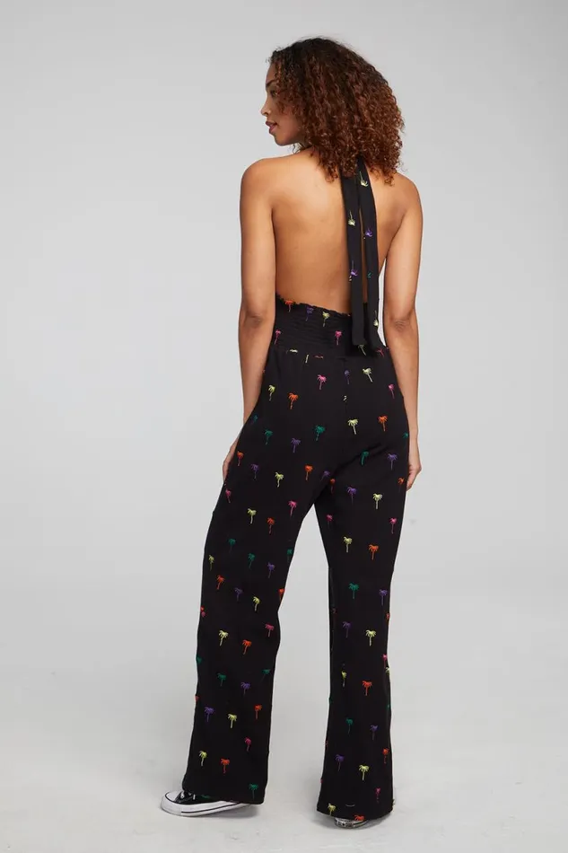 Womens Bottoms Chaser Brand Hinano Jumpsuit 8211 Black Onyx