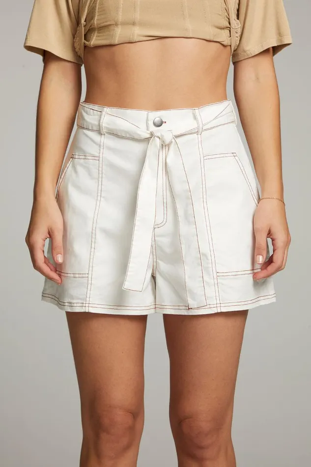 Womens Bottoms Chaser Brand Karina White Short