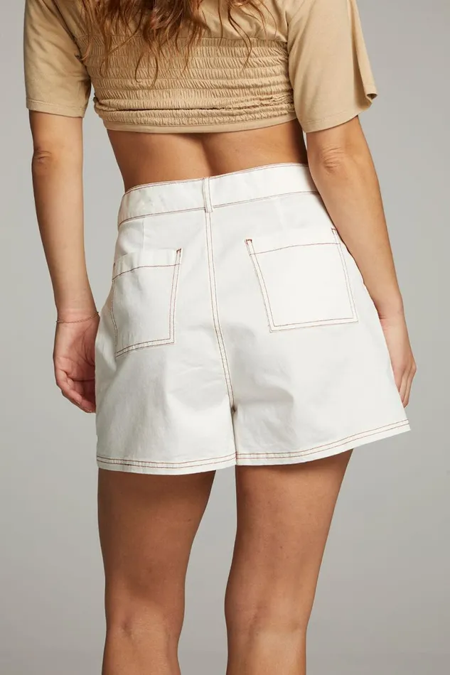 Womens Bottoms Chaser Brand Karina White Short