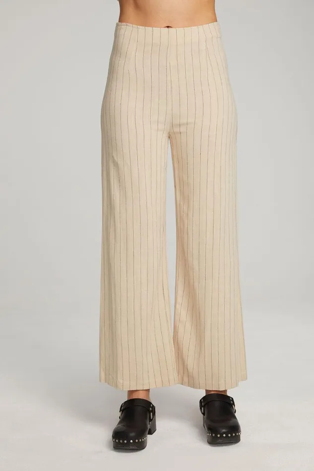 Womens Bottoms Chaser Brand Laurel White Pinstripe Trouser