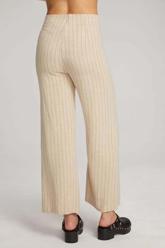 Womens Bottoms Chaser Brand Laurel White Pinstripe Trouser
