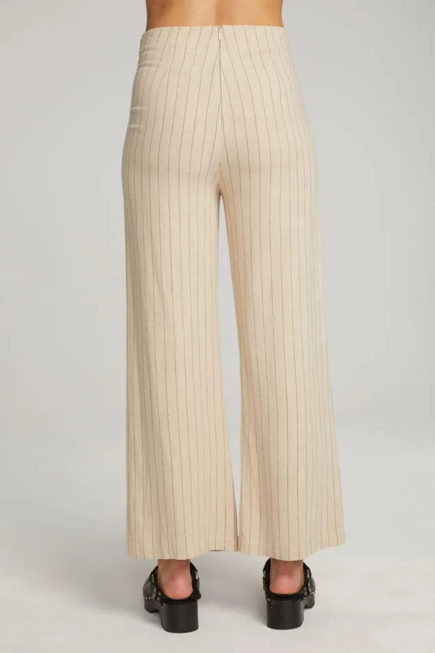 Womens Bottoms Chaser Brand Laurel White Pinstripe Trouser