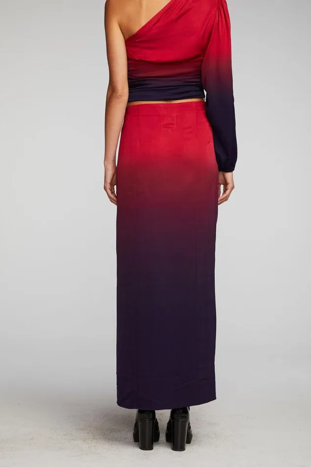 Womens Bottoms Chaser Brand Stretch Silky Woven Midi Skirt
