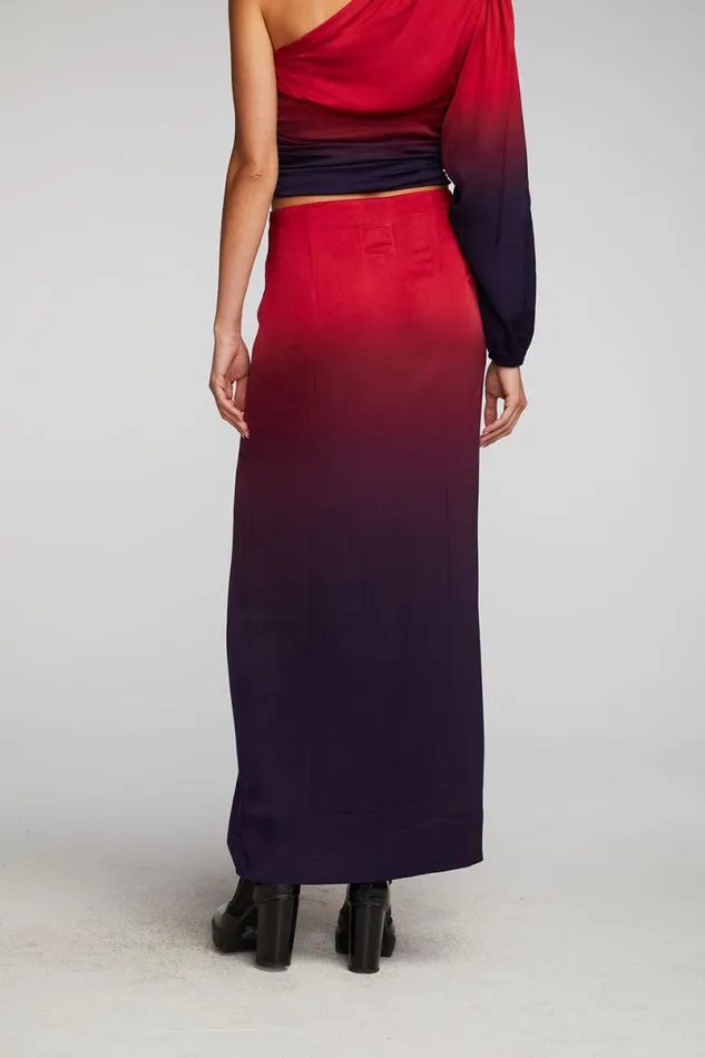 Womens Bottoms Chaser Brand Stretch Silky Woven Midi Skirt