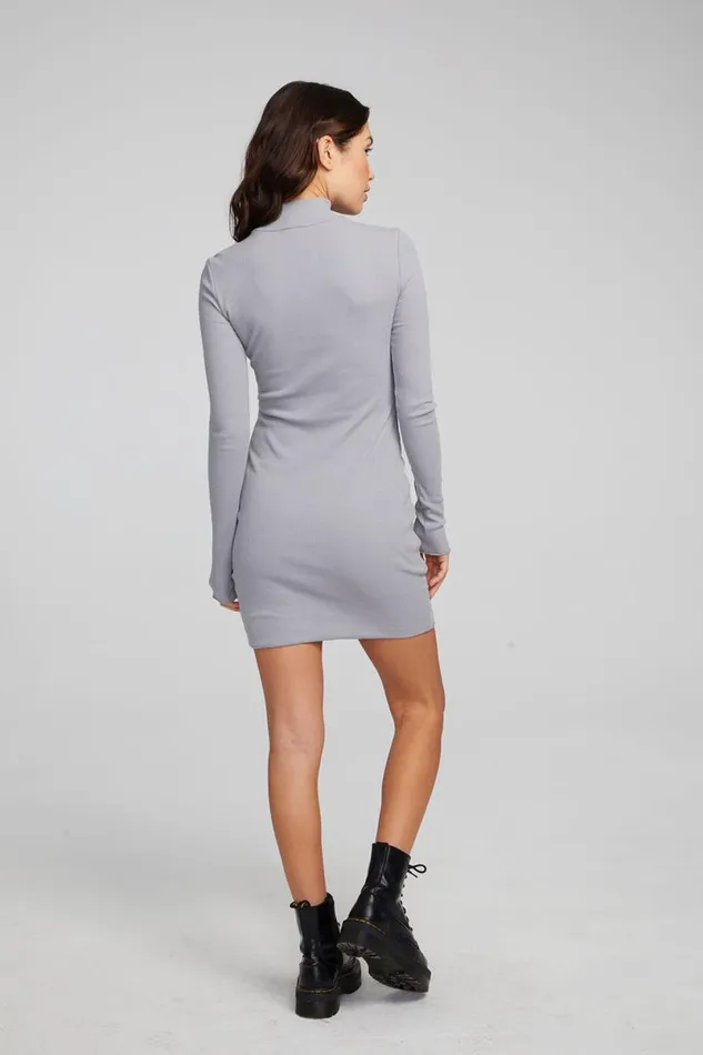 Womens Dresses Chaser Brand Edita Silver Grey Mini Dress