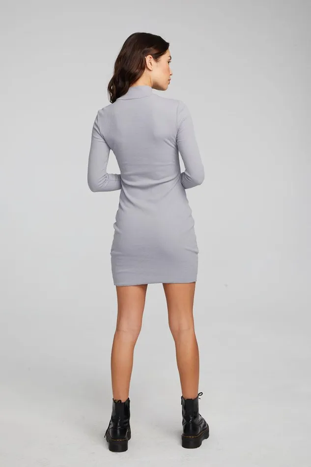 Womens Dresses Chaser Brand Edita Silver Grey Mini Dress