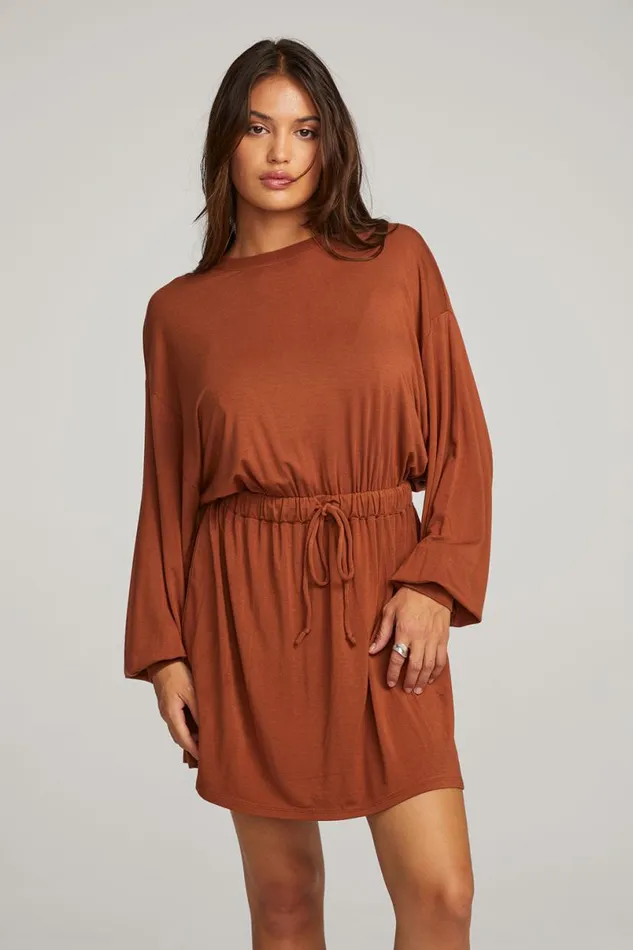 Womens Dresses Chaser Brand Saddle Whiskey Mini Dress